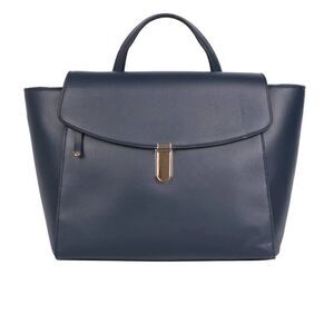 Alfani Women's Navy Feet Faux Leather